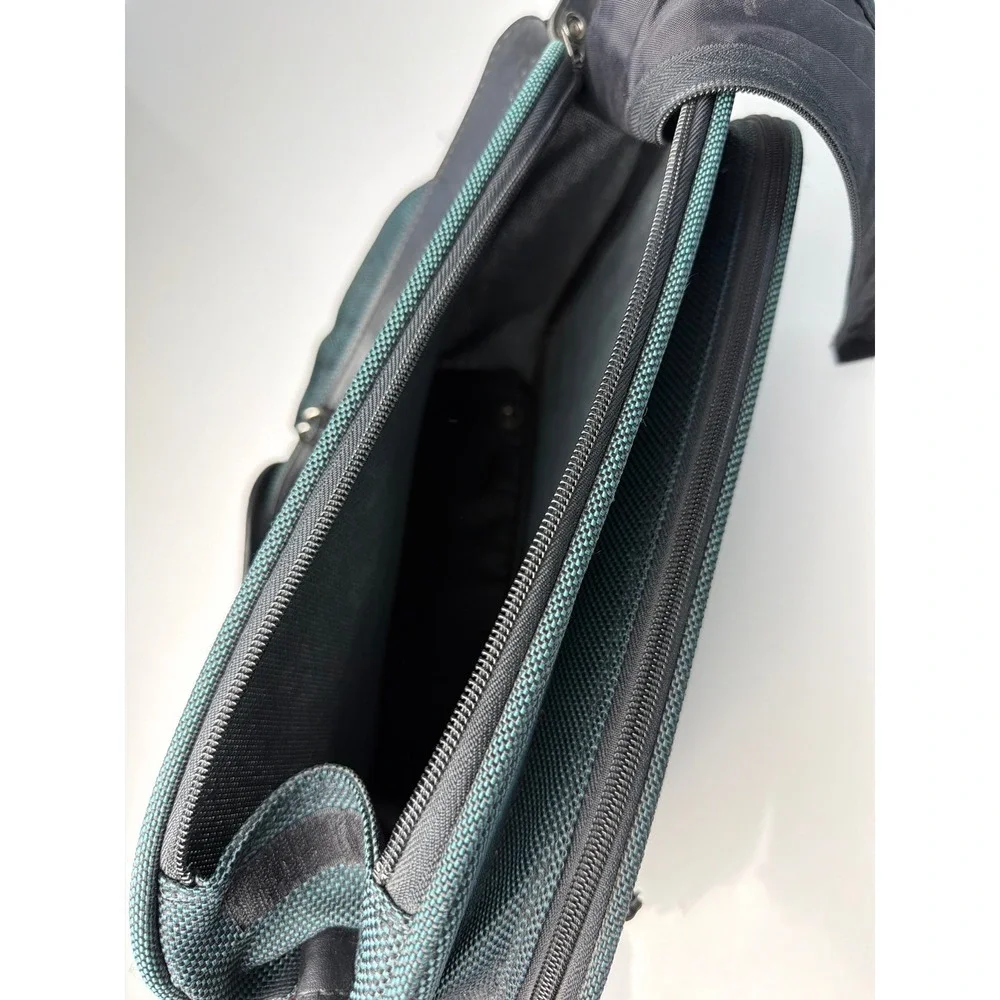 Vintage Samsonite Messenger Bag Teal Green Ballistic Nylon Travel Crossbody Bag